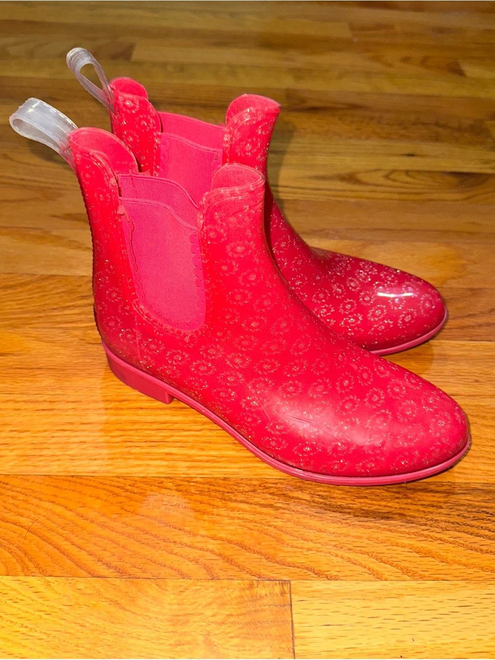 Jack Rogers Sallie Glitter Rain Boot Size 6